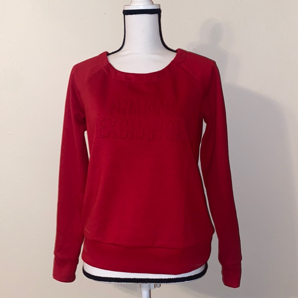 Armani Exchange Bold Red Sweatshirt